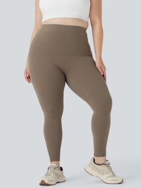 Halara Dawn Brown Plus Size Women’s UltraSculpt Leggings - Size 1X Inseam 7/8 In